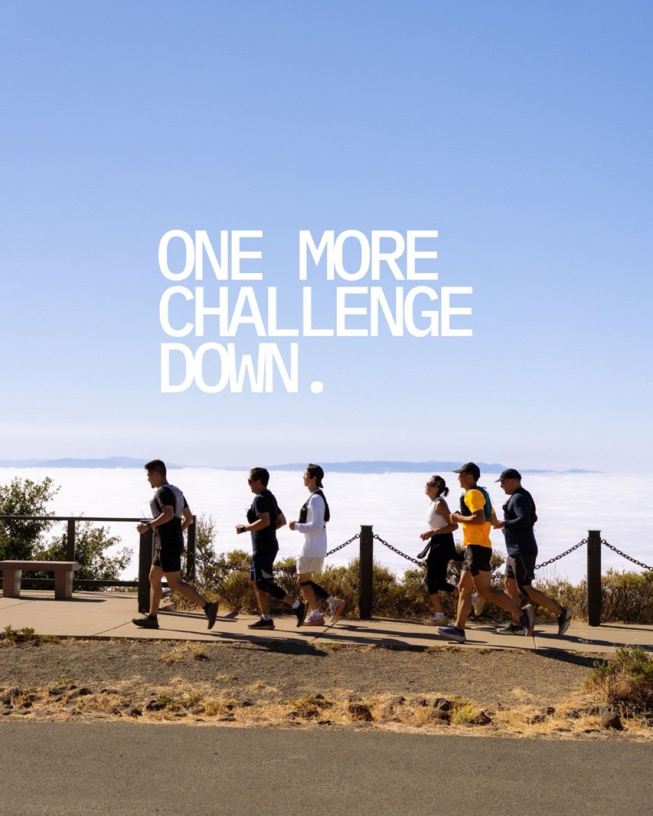 Iron Horse Run Club members during the Mount Diablo Summit