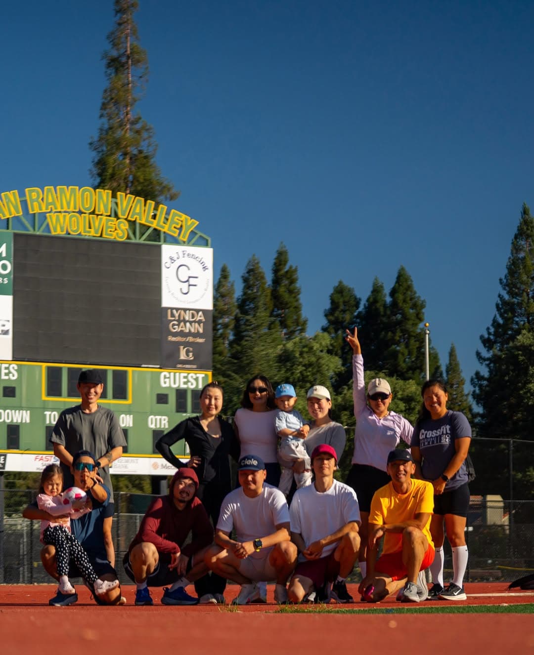 Iron Horse Run Club members during the Track & Field Run