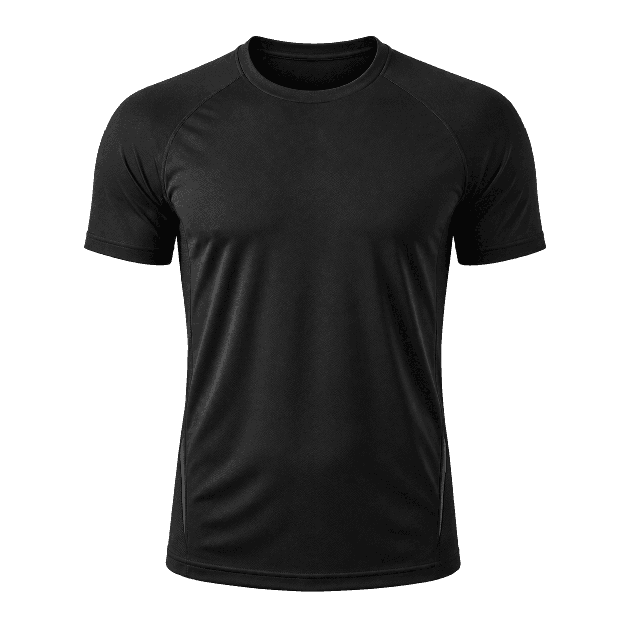 Black men's technical running shirt