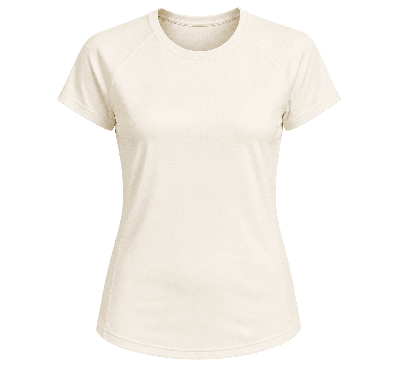Cream women's technical running shirt